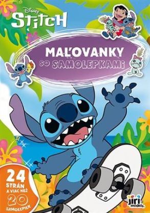 Maľovanky A4 so samolepkami Lilo & Stitch