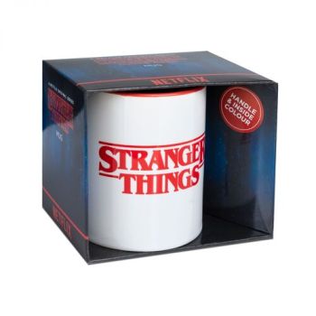 Hrnček keramický Stranger Things logo - červený 315 ml