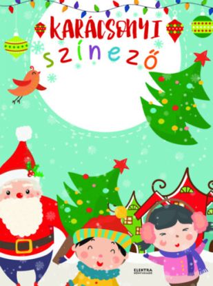 Karácsonyi színező - színes ceruzákkal