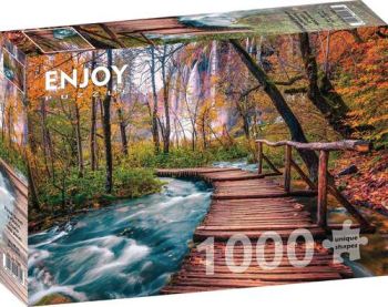 Puzzle Lesný potok v Plitviciach, Chorvátsko