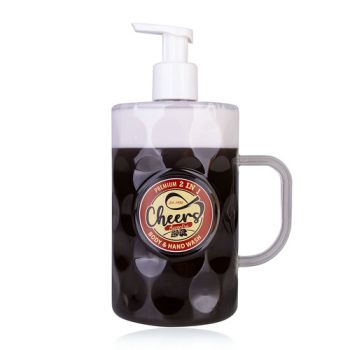 2v1 Sprchový gél + gél na ruky CHEERS, 720ml, s pumpičkou na penenie, vôňa: breza a céder