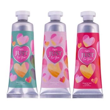 Krém na ruky a nechty 60 ml JUST FOR YOU v tube, 3 motívy/ 1 vôňa, vôňa: ružový čaj