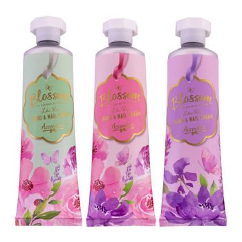 Krém na ruky a nechty 60ml BLOSSOM v tube, 3 motívy, vôňa: ruža