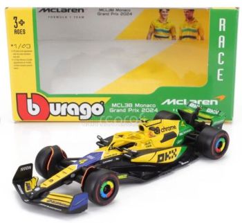 Bburago 1:43 RACE Formula F1 - McLaren F1 Team MCL38 Senna Edition