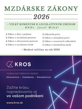 Mzdárske zákony 2026