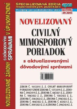 Novelizovaný civilný mimosporový poriadok 3/2026