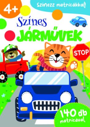 Színes járművek - 140 db matricával