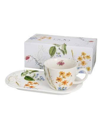 Raňajkový set – jumbo šálka s podšálkou COLORS OF NATURE 450 ml