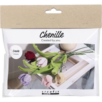 Mini kreatívna sada Craft Kit Kvety z kreatívneho drôtu – tulipány, mix farieb