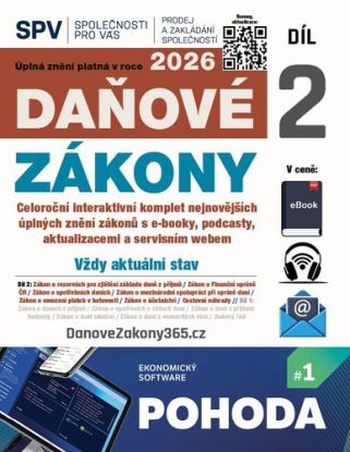 Daňové zákony 2026 (Díl 2.)