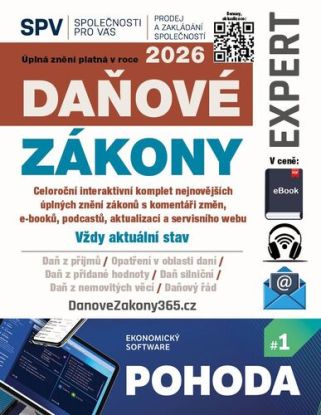 Daňové zákony 2026 Expert (právní stav 1. 1. 2026)