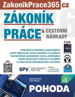 Zákoník práce a Cestovní náhrady 2026 s komentářem změn