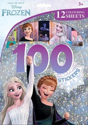 100 samolepiek s maľovankovými listami Ľadové kráľovstvo