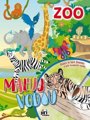 Maľuj vodou A4 Zoo