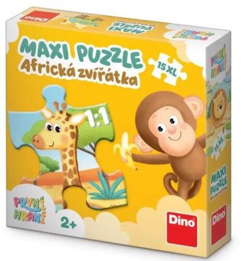 PRVÉ HRANIE: AFRICKÁ ZVIERÁTKA 15 maxi Puzzle