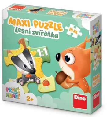 PRVÉ HRANIE: LESNÉ ZVIERATKA 15 maxi Puzzle