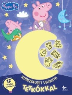 Színezőfüzet világító tetkókkal - Peppa malac