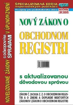 Nový zákon o obchodnom registri 6/2026