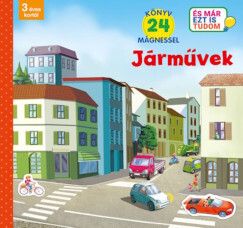 Járművek. Könyv 24 mágnessel - 3 éves kortól