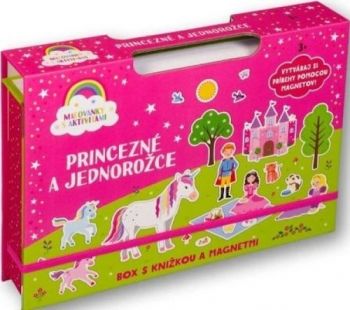Princezné a jednorožce - Box s knižkou a magnetmi
