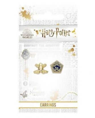 Harry Potter náušnice (napichovačky) - čokoládová žabka