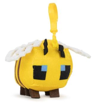 MINECRAFT plyšová kľúčenka - Včela 12CM