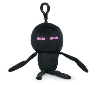 MINECRAFT plyšová kľúčenka - Drak Enderman čierny 12CM