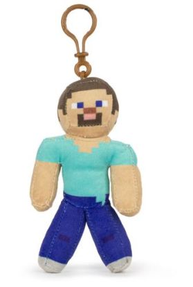 MINECRAFT plyšová kľúčenka - Steve 12CM