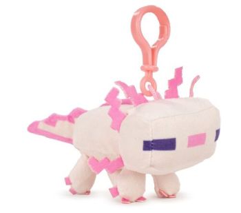 MINECRAFT plyšová kľúčenka - Axolotl 12CM