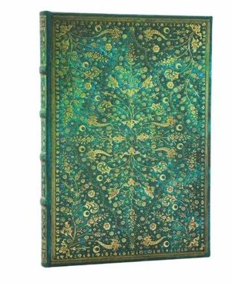 Zápisník Paperblanks Emerald Flower linajkový