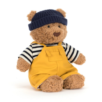 Jellycat Bartholomew Medvedík Fisherman