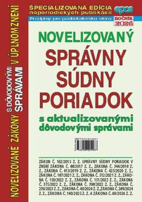 Novelizovaný správny súdny poriadok 10/26