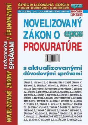 Novelizovaný zákon o prokuratúre 11/2026
