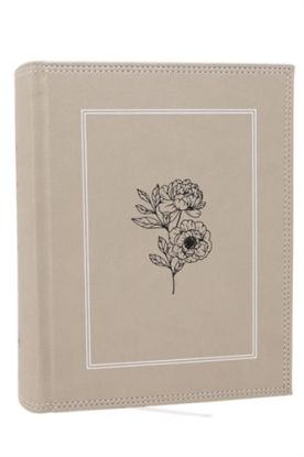 NKJV, Journal the Word Bible: Reflect, Journal or Create Art Next to Your Favorite Verses (Stone Leathersoft over board, Red Letter, Comfort Print)