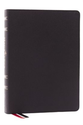 LSB, MacArthur Study Bible, Black Genuine Leather, Comfort Print, Thumb Indexed