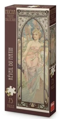 Puzzle panoramatické Alfons Mucha – Probouzení rána 75 Dino