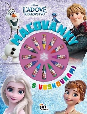 Maľovanky s voskovkami - Ľadové kráľovstvo