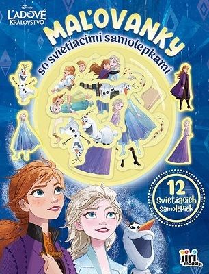 Maľovanky so svietiacimi samolepkami - Ľadové kráľovstvo