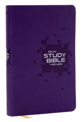 NKJV Study Bible for Kids, Purple Leathersoft