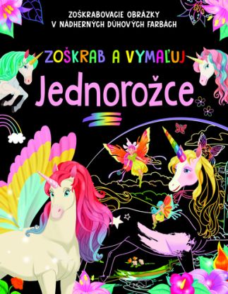 Zoškrab a vymaľuj - Jednorožce