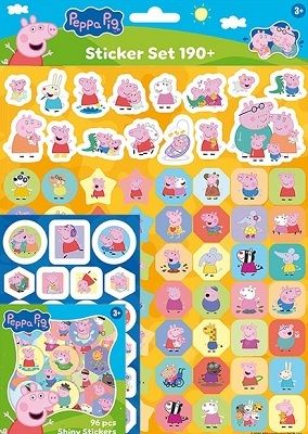 Samolepkový set 190+ Prasiatko Peppa