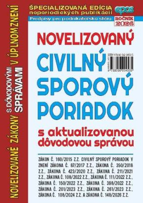 Novelizovaný Civilný sporový poriadok 15/2026