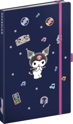 NOTIQUE Notes Kuromi, linkovaný, 13 x 21 cm