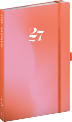 NOTIQUE Planbook diár/notes Korál 2027, 13 x 21 cm