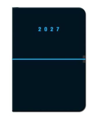 Diáre Týždenný diár A5 riadkový - CAPRI čierny 2027