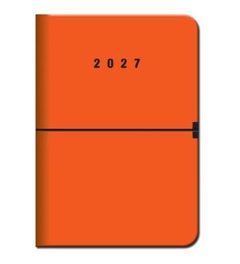 Diáre Týždenný diár A5 riadkový - CAPRI oranžový 2027