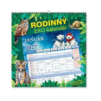 Nástenné kalendáre Rodinný EKO kalendár 2027
