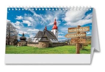 Stolové kalendáre Spoznávame Slovensko stolový 2027