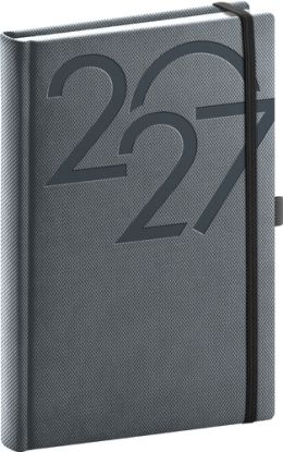 NOTIQUE Denný diár Ajax 2027, čierny, 15 x 21 cm