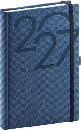 NOTIQUE Denný diár Ajax 2027, modrý, 15 x 21 cm